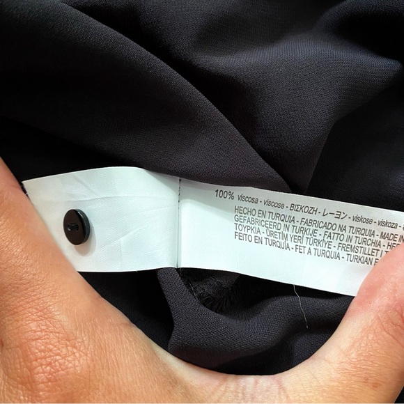 🖤 ZARA BLACK VNECK LONG SLEEVE MAXI DRESS! - Picture 10 of 10